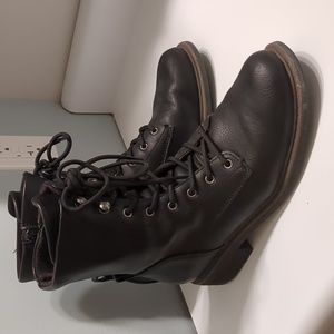 B.O.C. black combat boots, size 9